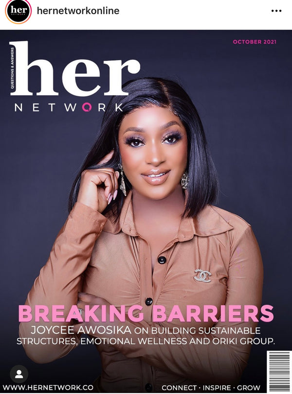 Our Founder Featured as the October 2021 Cover Girl of Her Network Magazine