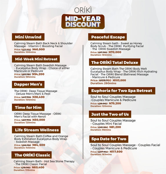 MID-YEAR PROMO ON SPA PACKAGES 2024